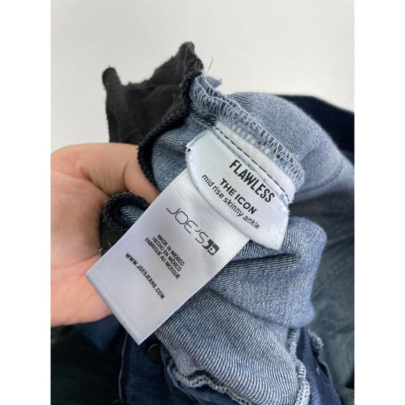 Joes Jeans Womens 30 Maternity Blue Stretch Denim Flawless Mid Rise Skinny - Picture 5 of 14